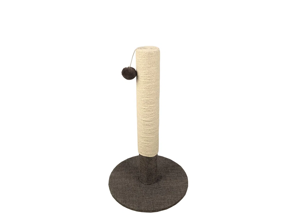 Pet Tribe Tiragraffi Lino Grigio Mogadiscio 37 * 37 * 62(H) Cm (9 Cm Palo) - 1700 g