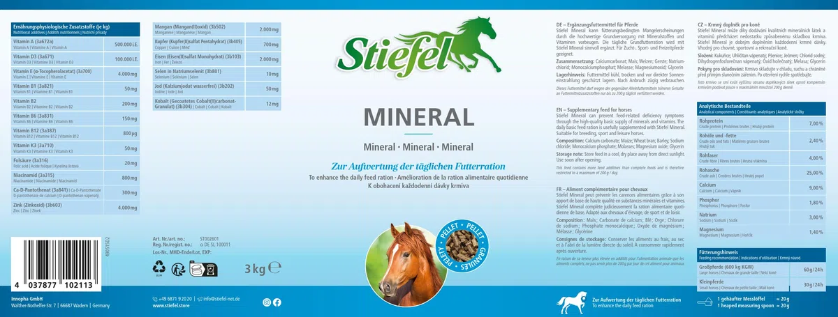 Stiefel Mineral 3 kg