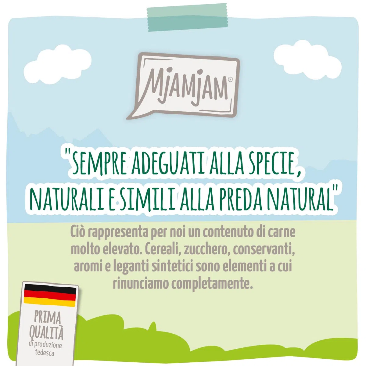 MjAMjAM - cibo umido premium per gatti - deliziosa renna con pollo su deliziose carote, confezione da 6 (6 x 400 g), senza cereali con carne extra