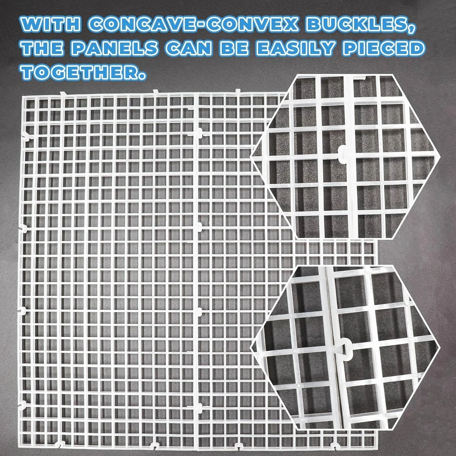 Dnoifne Confezione da 8 coperture per acquario in acrilico trasparente con clip, coperchio ventilato per serbatoio, pannello superiore personalizzabile per allestimenti di allevatori
