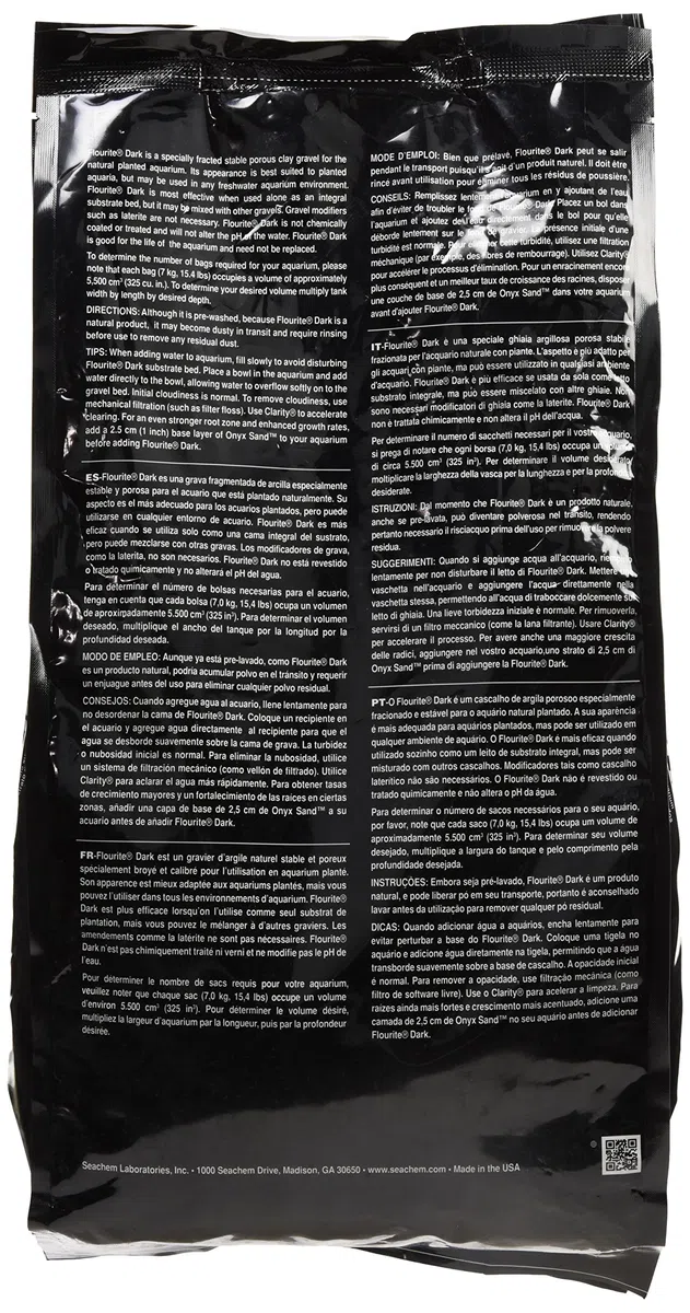 Seachem 08067C Flourite Dark, Sabbia