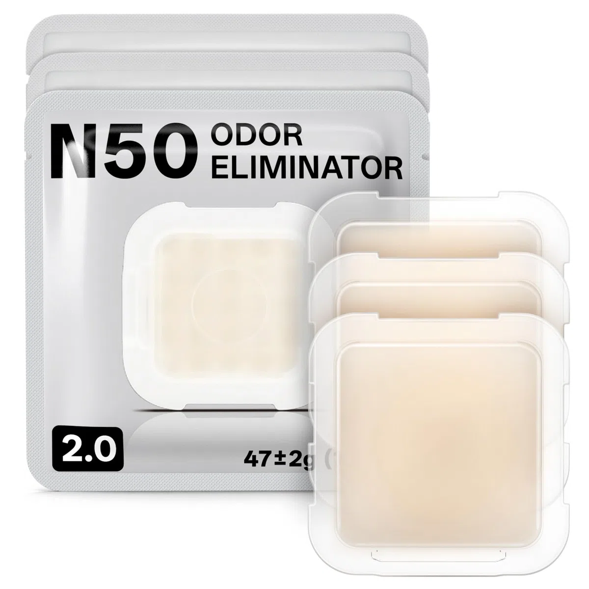 Deodorante N50 2.0 per lettiera autopulente per gatti Pura Max, controllo degli odori, rimuove gli odori più ostinati in profondità, 3 pezzi