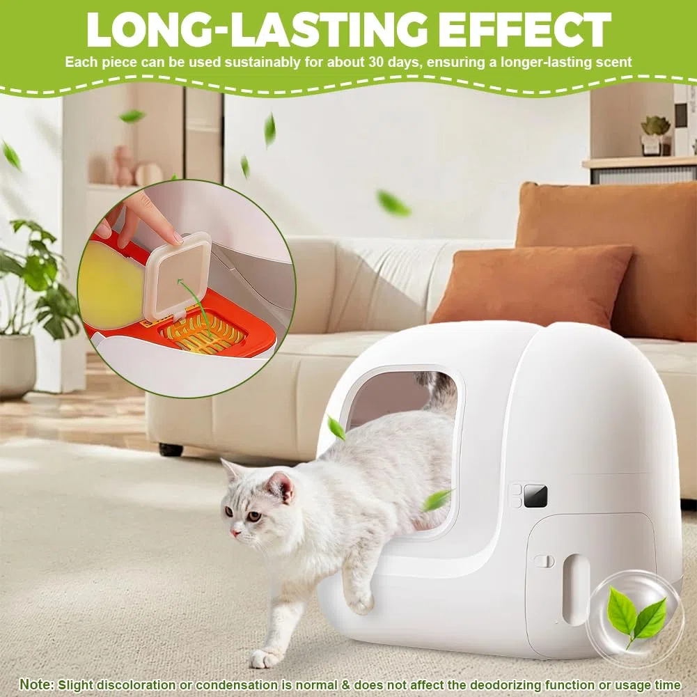 Deodorante N50 per Toilette per Gatti, Deodorante per Lettiera Autopulente Pura Max/PURA MAX 2, Fragranza a Lunga Durata, Rimuove gli Odori di Urina e Feci Del Gatto (6 pezzi)