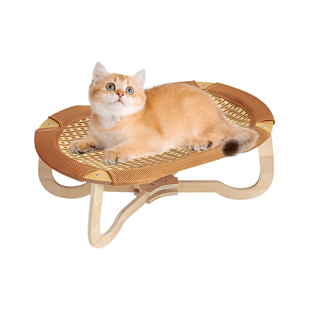 Sedia Gatto In Rattan - Cucciolo Raffreddamento Sedia Alzata | Resistente Ai Graffi Per Animali Salotto Balcone