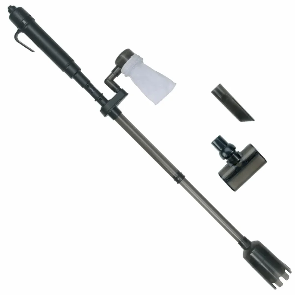 Marina Pulitore per acquari Multi-Vac 3 in 1 a batteria, nero