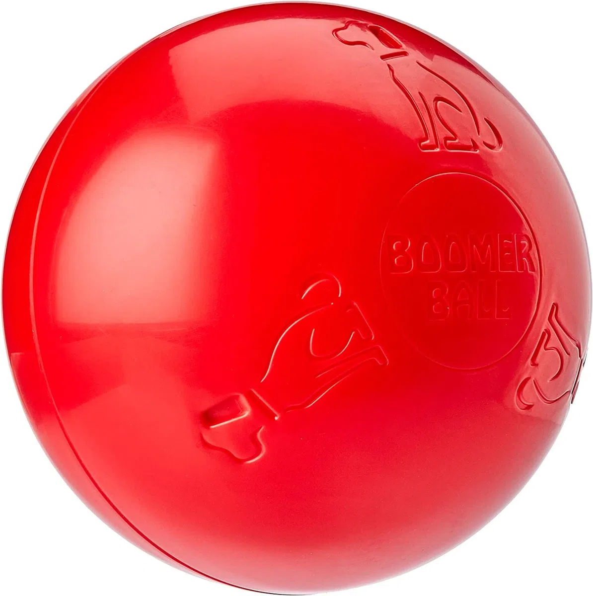 BOOMER BALL - Palla Indistruttibile per Cani, Resistente e Duratura, Galleggia in Acqua. Palla da Calcio Iperattivi di Taglia Media (150 mm)