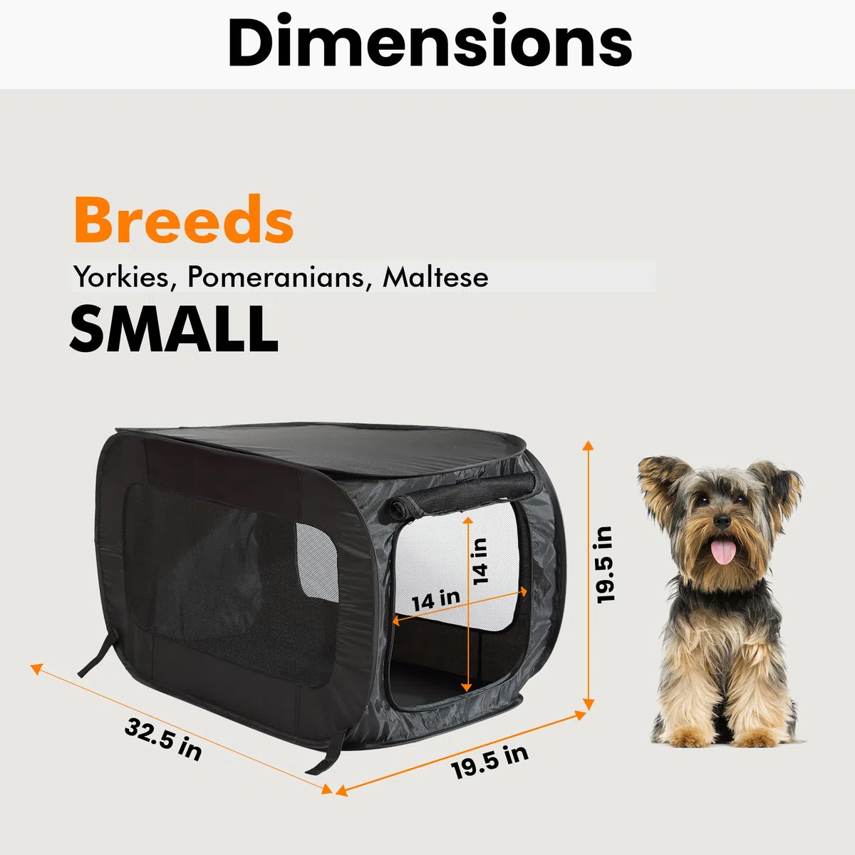 Beatrice Home Fashions SLOPPK00BLK Pop up Pet Kennel, Nero