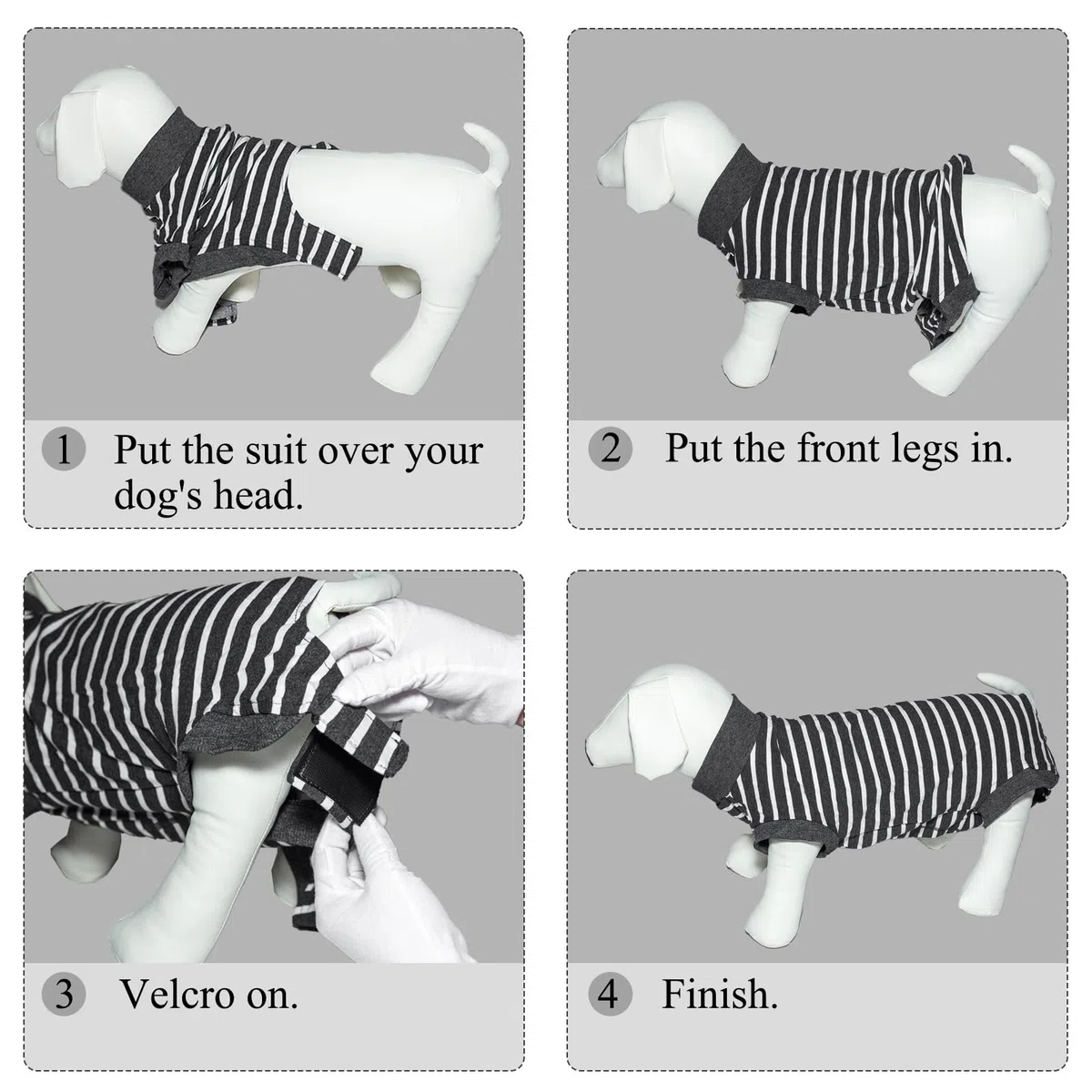 Tutina Cane Post Operatoria - Protezione Ferite per Cani, Chirurgico Cane Vestito, Recupero Cane Fascia Sterilizzazione