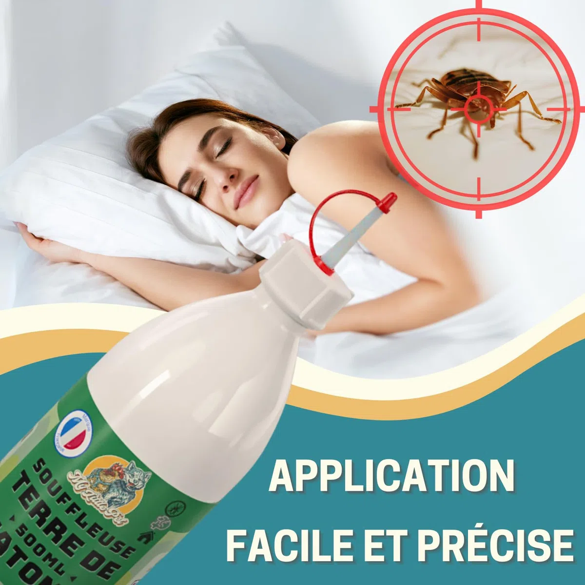 100% Terra diatomea alimentare bianca | Diatomea in polvere per cimice e scarafaggi (600g rinfuso) - Doypack Grigio