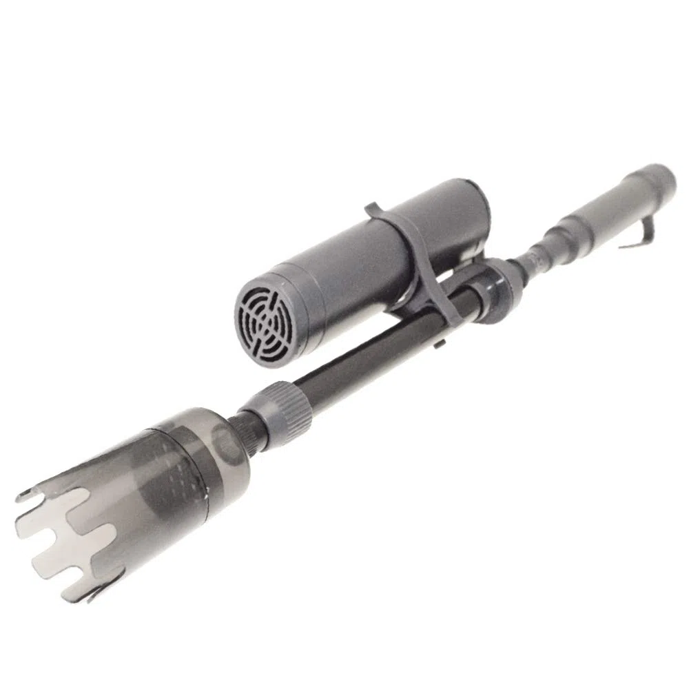 Amtra Smart - Aspirarifiuti per acquario a batteria, Kit Pulizia Acquario, Per Acquari e Tartarughiere, Sifone per cambio acqua, Calza filtrante sostituibile, Cartuccia filtrante riempibile, 41 cm