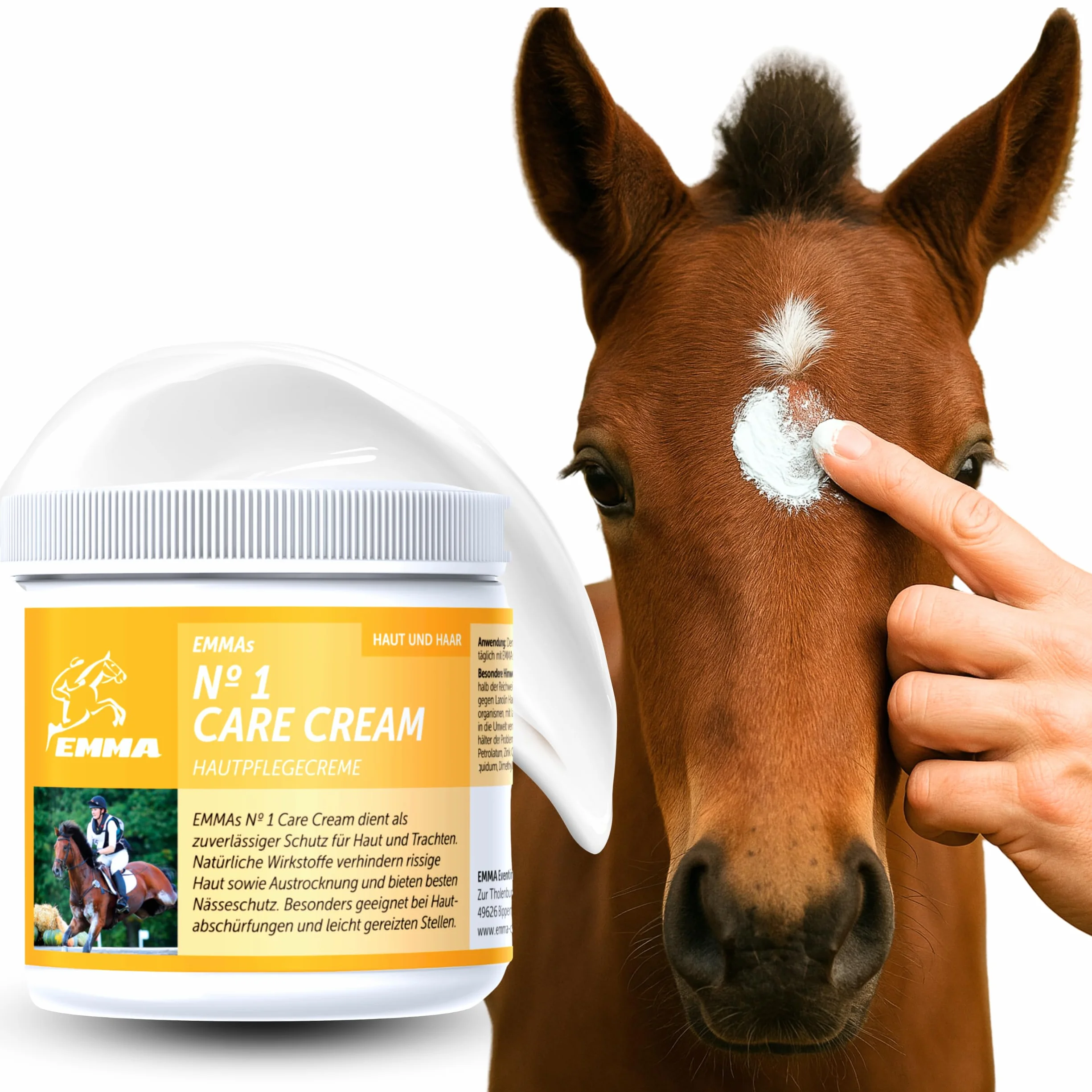 EMMA Unguento allo Zinco Cavallo Cane Gatto I Crema allo Zinco per ferite Aperte I Unguento per eczemi con Zinco per Il prurito dei Malati I Crema per la guarigione delle ferite I per Animali 250ml