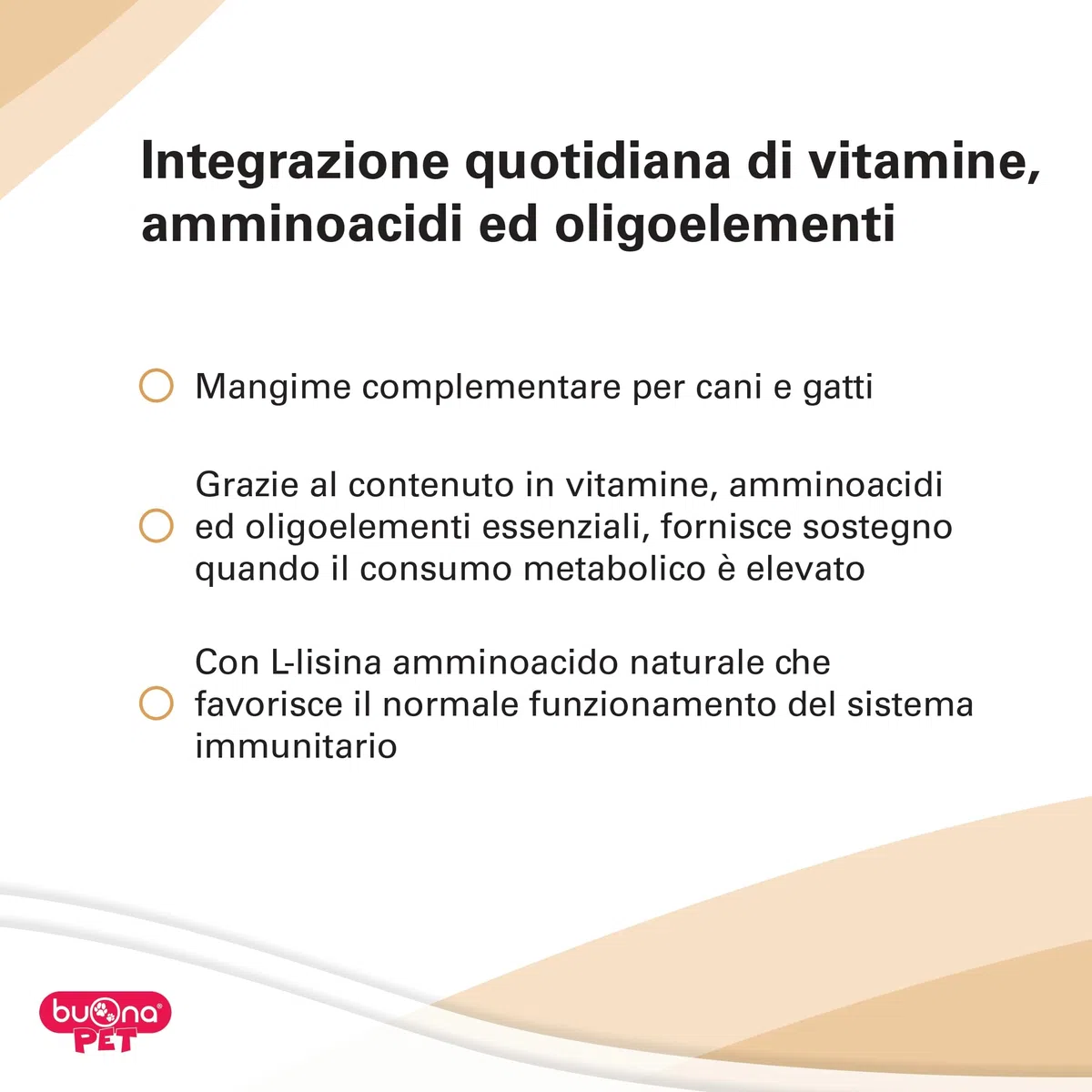 Buona Pet Dinamina Mangime Complementare 60g con Siringa, Sostegno Sistema immunitario e Multivitaminico Cane e Gatto, con L-Lisina, Arginina, Colostro, Lattoferrina, Amminoacidi e Oligoelementi