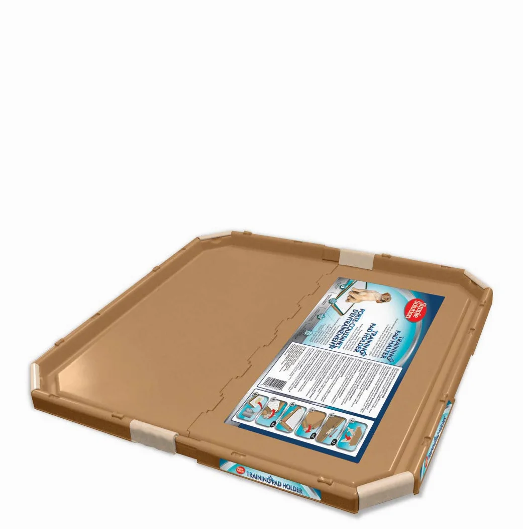 Simple Solution Supporto per cani, vassoio portatile per addestrare animali domestici e cuccioli, 53 x 53 cm, Beige