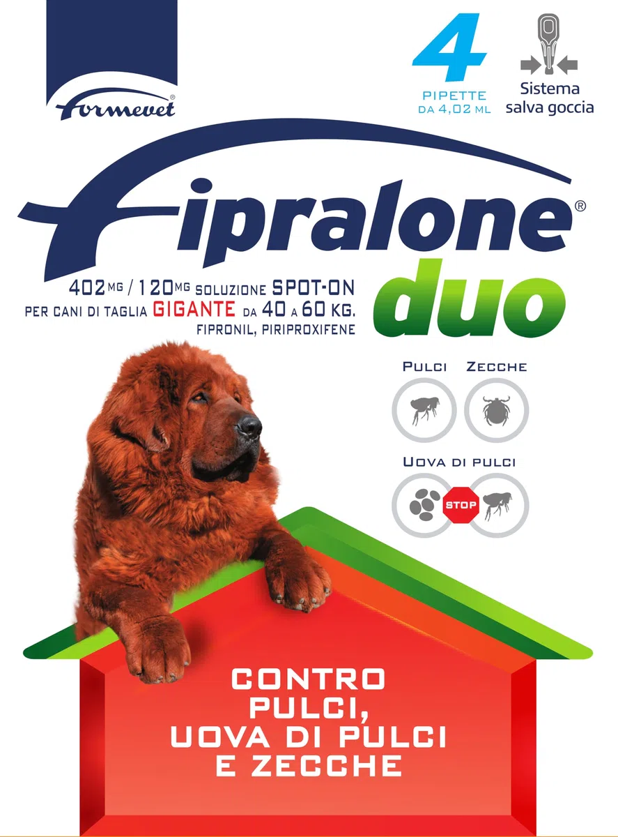 Fipralone Duo Fipralone Duo 402 Mg/120 Mg Soluzione Spot-on per Cani di Taglia Gigante