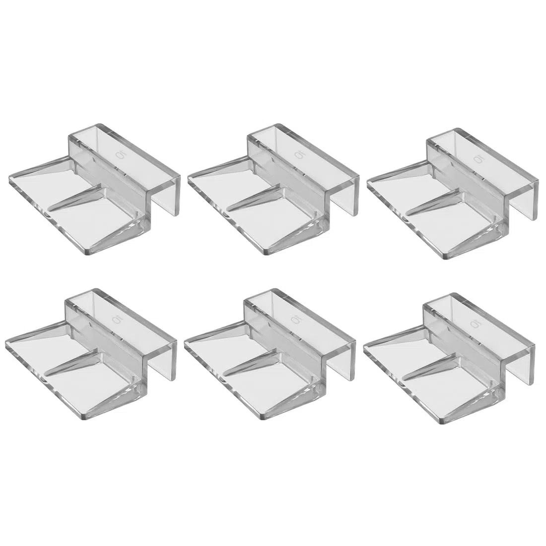 Clip per Coperchio in Vetro per Acquario,Clip in Vetro per Vasche di Pesce,Staffa per Coperchio per Acquario,Supporto per Acrilico per Acquario,Clip per Coperchio Universale Multifunzione,6mm,6 PCS