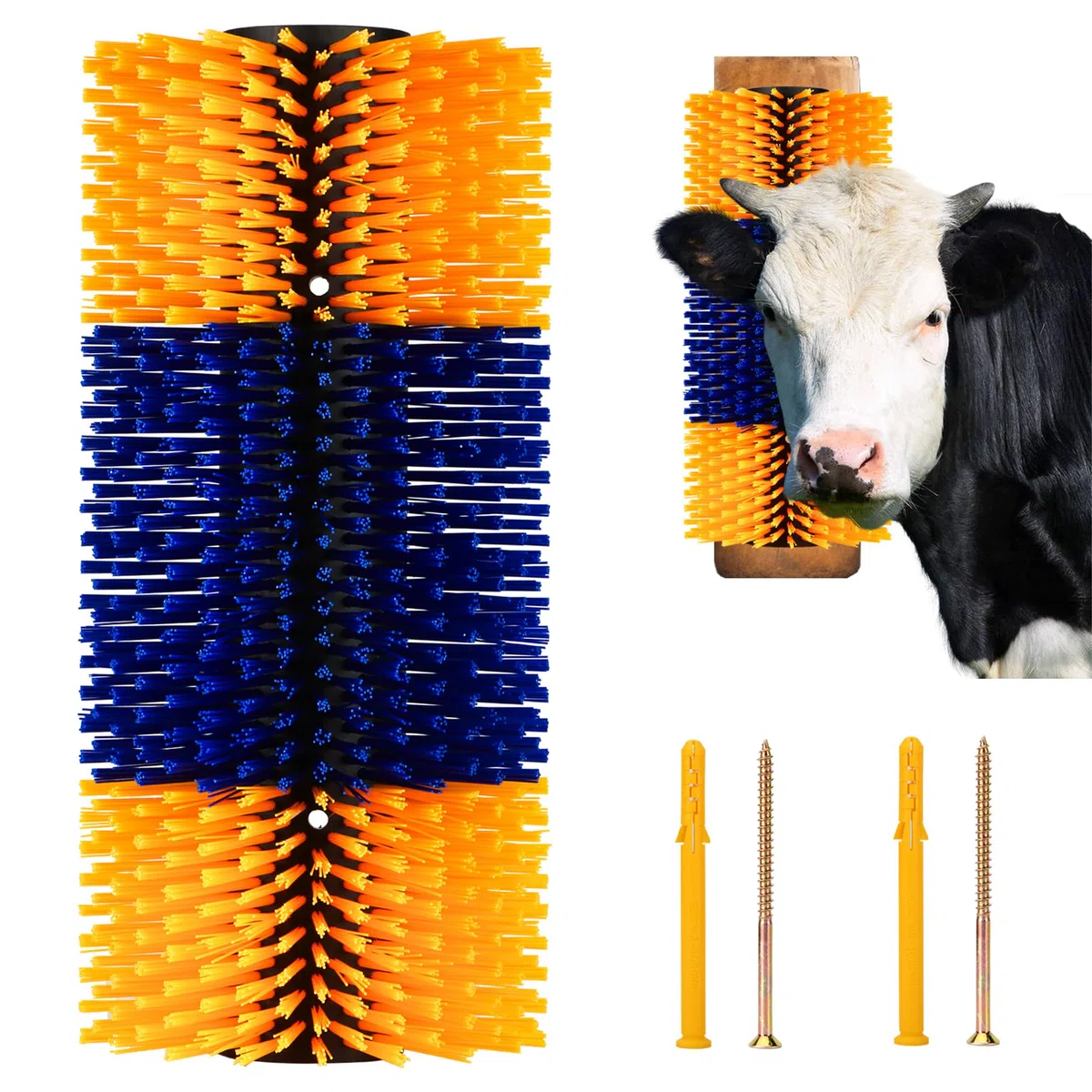 Spazzola tiragraffi per bestiame, 1 pezzo, tiragraffi per cavallo, allevia il prurito e pulisce, set di spazzole per massaggio, graffi per bestiame, bovini semicircolari, pecore