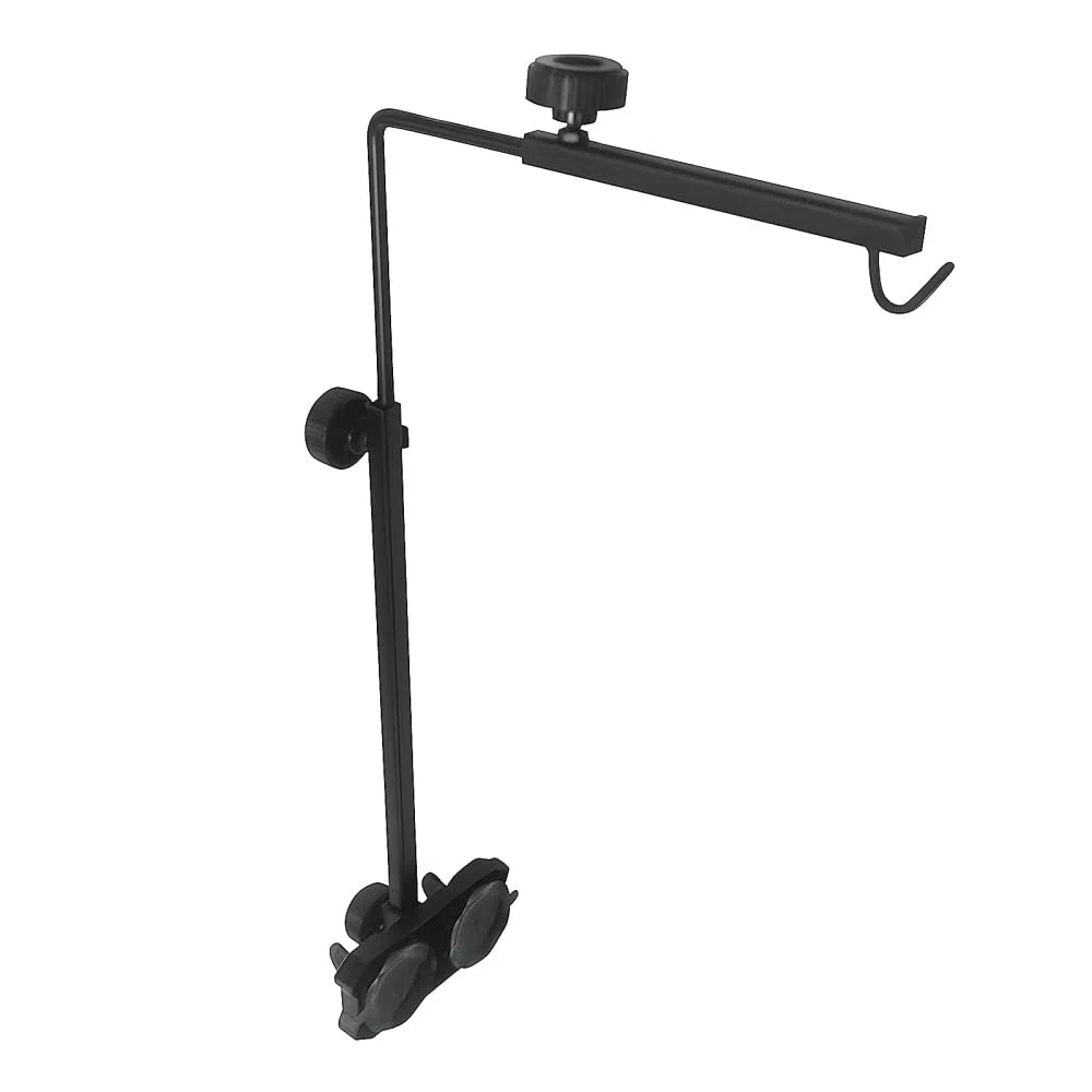 DONGKER Supporto Lampada per Rettili, Portalampada per Rettile, Altezza Regolabile 15,9" a 27,6" e Larghezza 9,1" a 11,2", Staffa Luce per Lucertole, Tartarughe, Gechi, Recinzione Terrari, Acquario