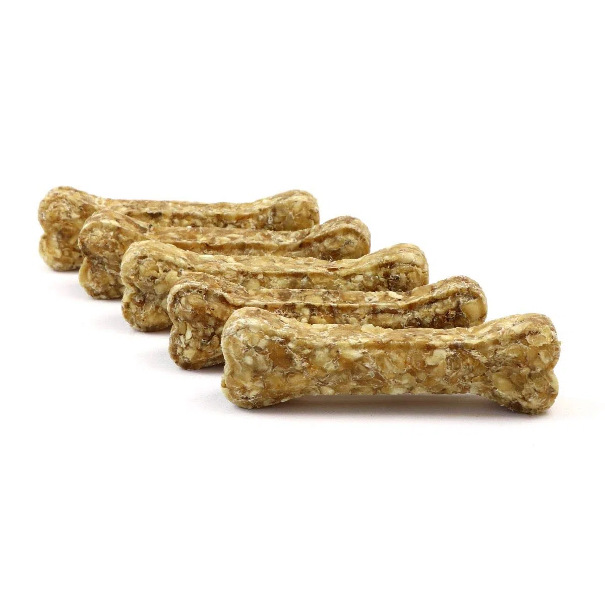 Ossa da masticare DOGBOSS a base di ingredienti naturali al 100% per i cuccioli a partire dalla 16° settimana della vita e cani anziani in varie dimensioni e gusti (5 con rumine, 17 cm)