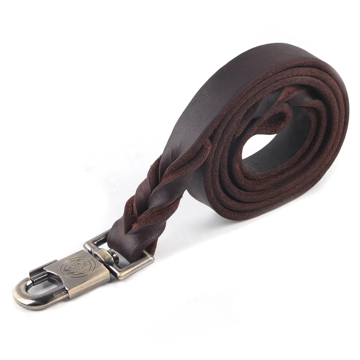 Guinzaglio in pelle morbida per cani, 2,5 cm (2,5 x 120 cm)