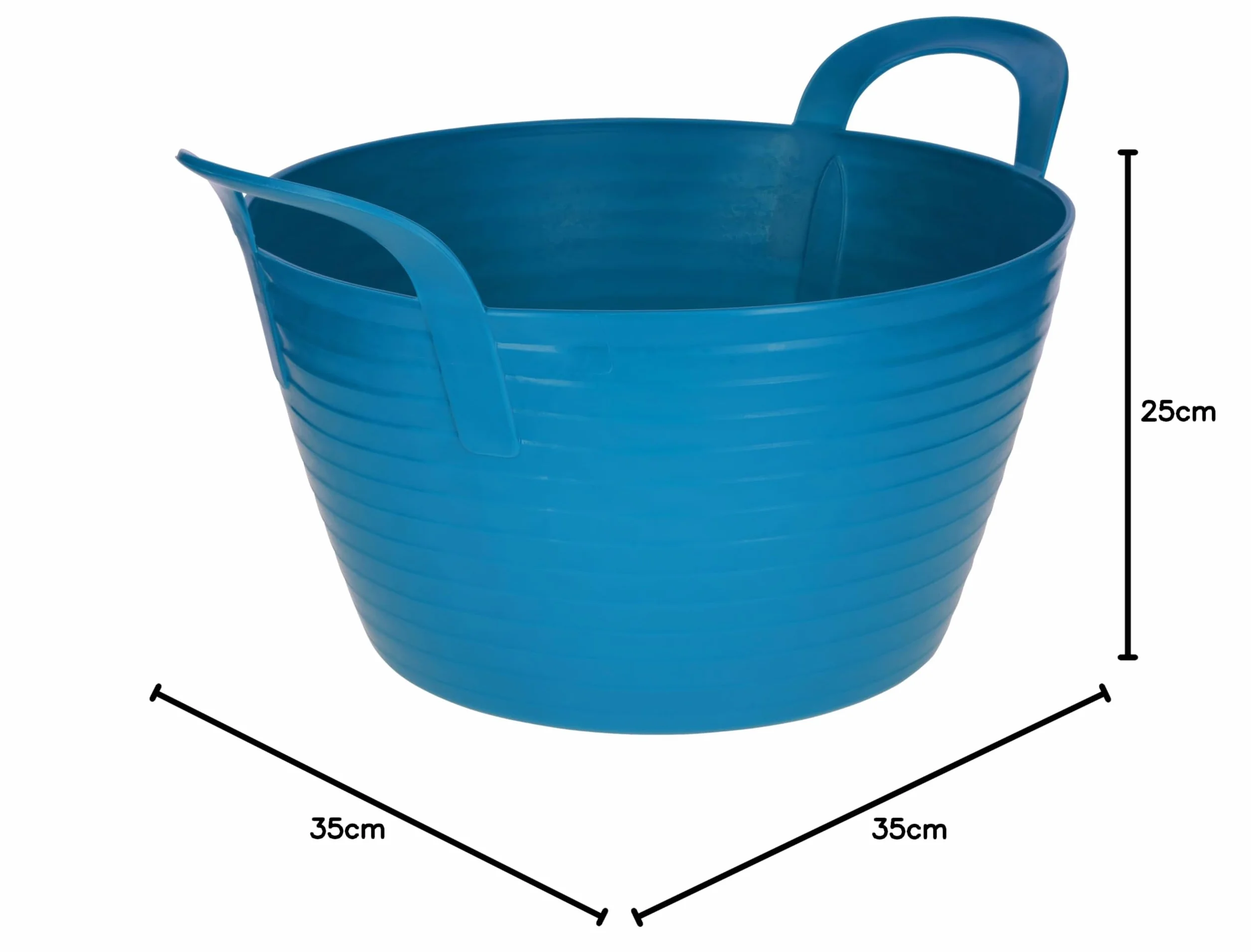Kerbl vasca flessibile FlexBag, cestino in plastica, sacco, blu royal, 12 litri, plastica, adatto come secchio per mangime, trasporto e toelettatura