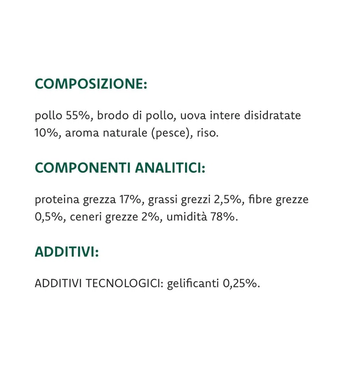 Oasy Umido Gatto Kitten Natury Cooking Broth gusto Pollo con Uova, morbidi sfilaccetti naturali in Brodo di Cottura per gattini di tutte le taglie e razze | 12 scatolette da 85 grammi l’una.