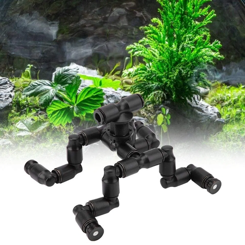 YOUTHINK Rettili Fogger Mist Sprinkler Rainforest Spray Nozzle Tank Regolabile Pet Cooling Nozzle per rettili Habitat Decor