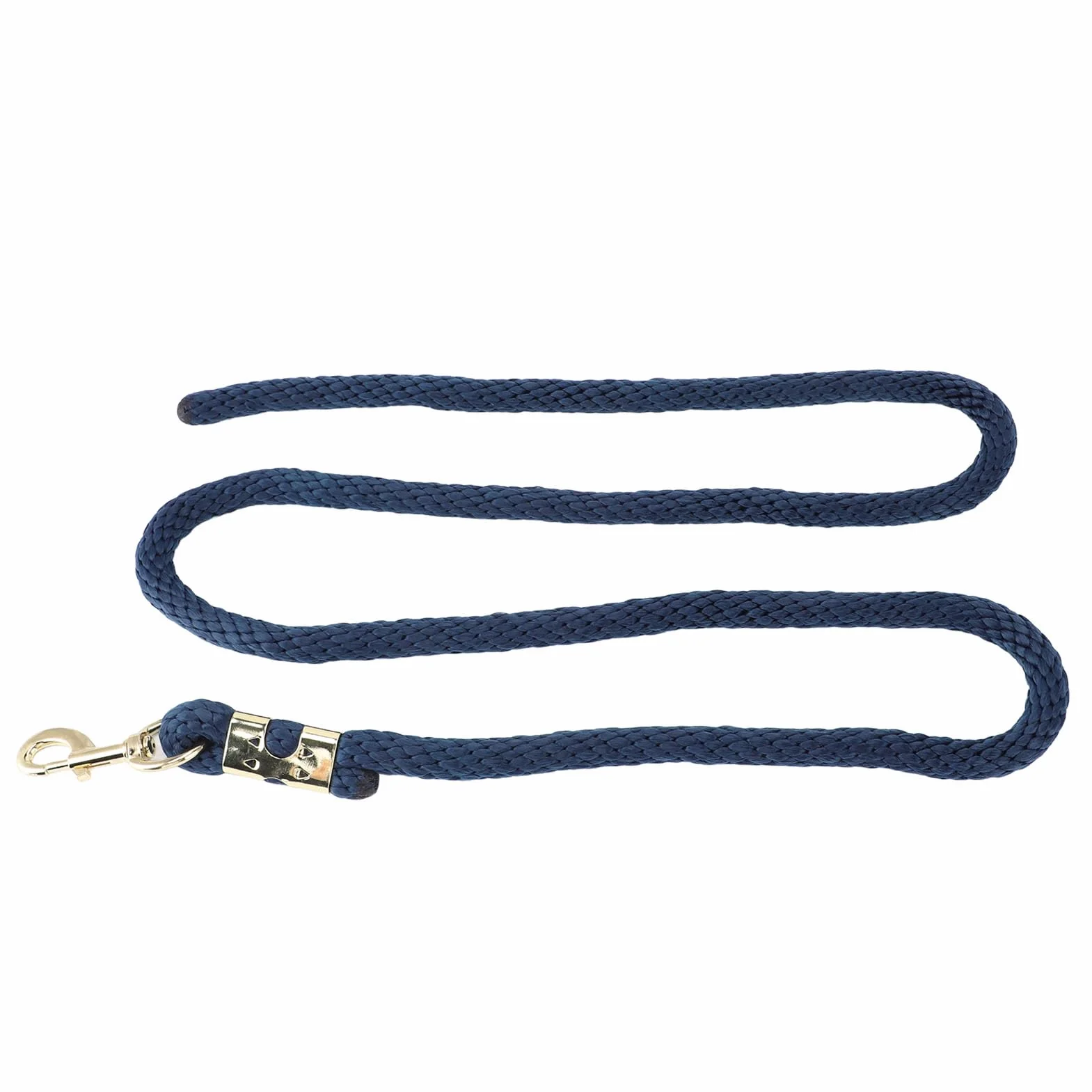 Linea di Affondo a Cavallo Corto da 2 M, Resistenza di Rottura di 1.500 Kg PP PP + Scap in Acciaio Inossidabile per L'allenamento del Puledro, Maneggevolezza (Blu navy)