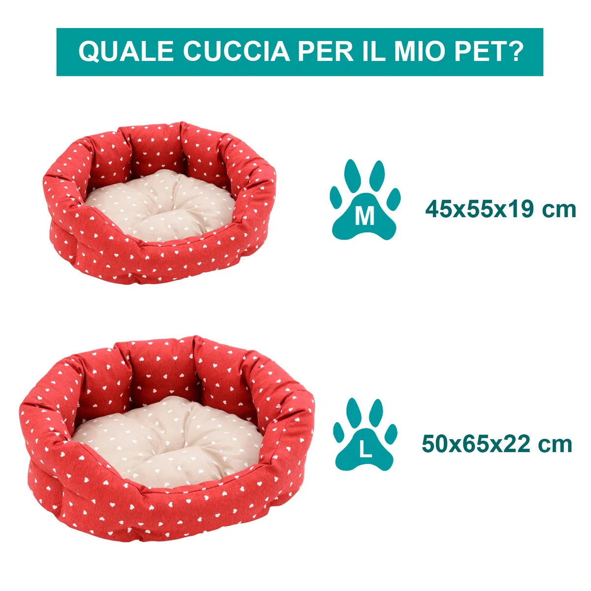 Baroni Home Cuccia per Cane e Gatto in tessuto Grigio e Stelle 50x65 cm, Morbido Divano Ovali, Comodo, per Camera da Letto Salotto Corridoio, Lavabile