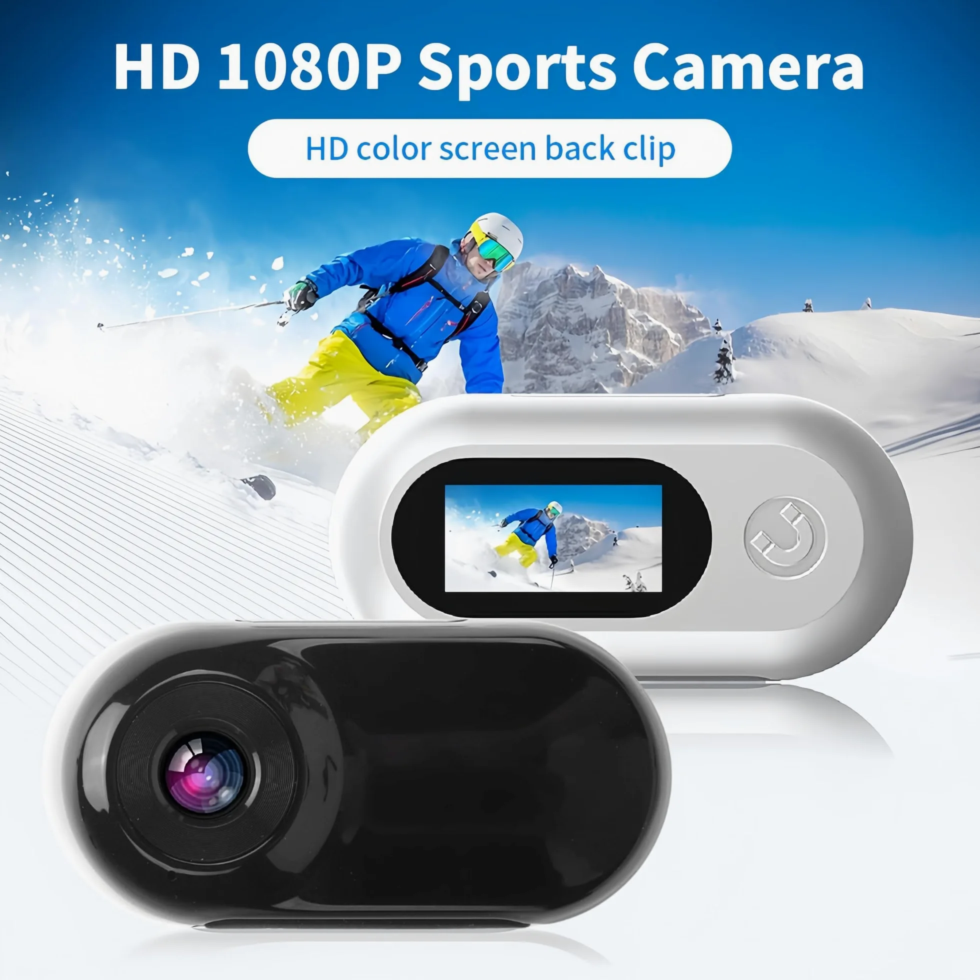 Sxhlseller Collare per Fotocamera per Gatti - Fotocamera per Collare per Cani da Compagnia Grandangolare da 170° con Schermo LCD da 0,96 Pollici, Fotocamera Multifunzionale per