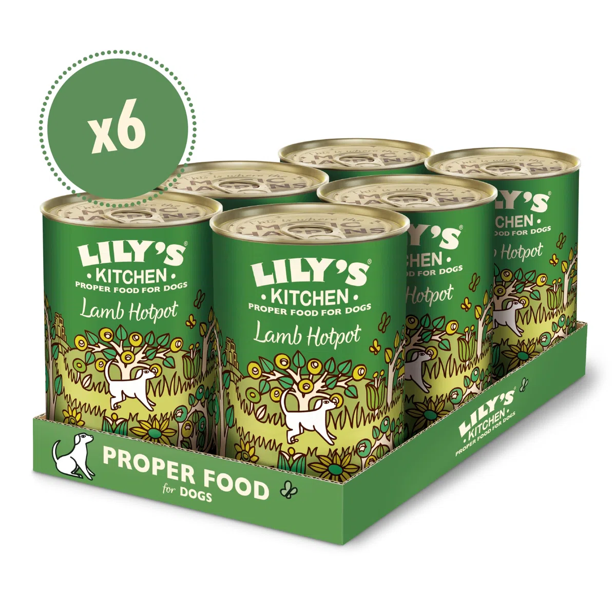 Lily's Kitchen Prodotto con ingredienti naturali Cibo umido per cani Spezzatino di agnello 6 x 400 g