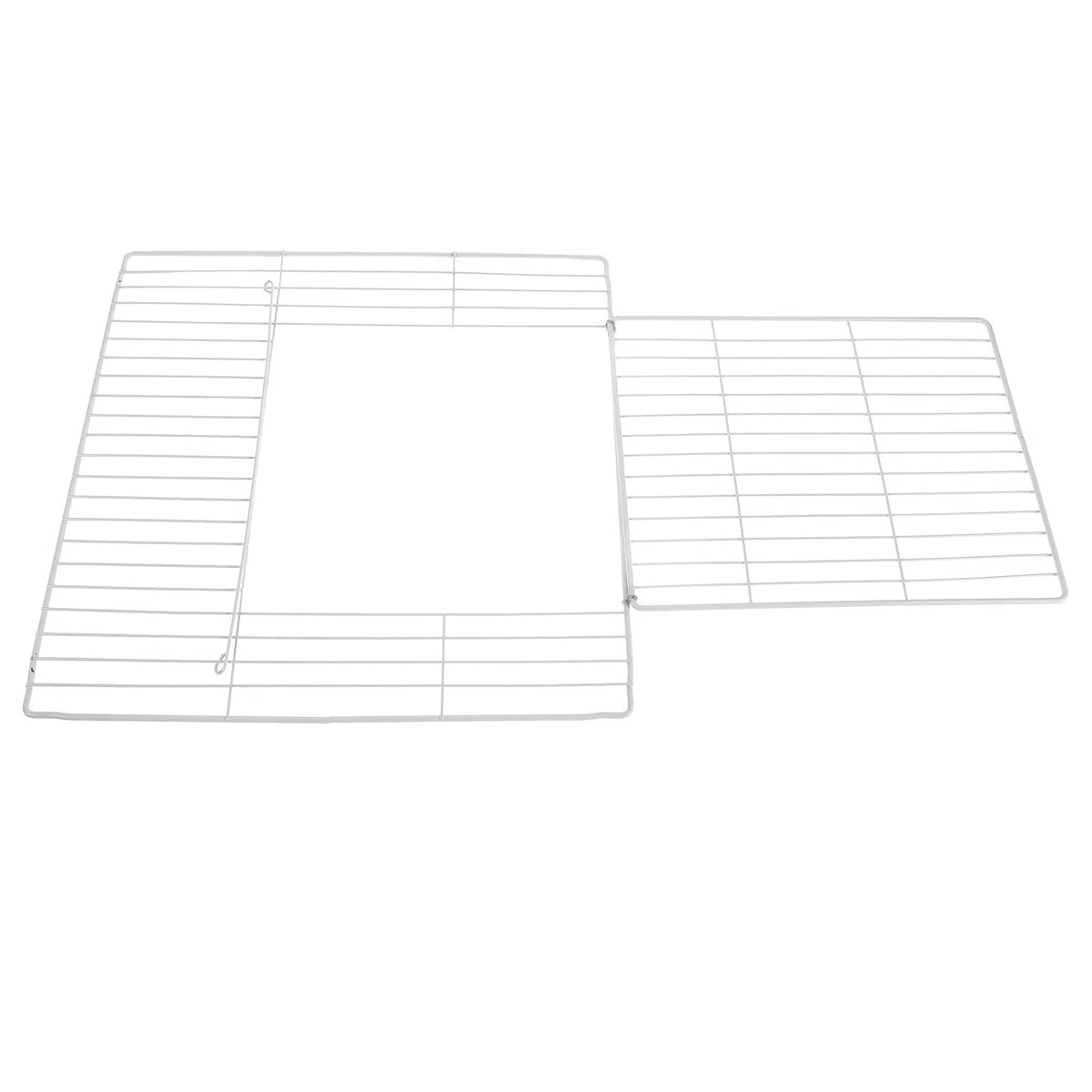 e Porta Pieghevole Interna per per Gatti per in Ferro Bianco Rete Fitta Design Componibile Facile da Montare per Recinti e Trasporto Animali