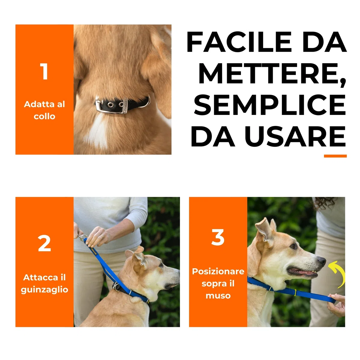 Canny Collar – Collare a Cavezza Addestramento Cane | Collare Anti‑Tiro Gentile e Sicuro | Camminate Piacevoli Senza Stress – Nero, Taglia 4