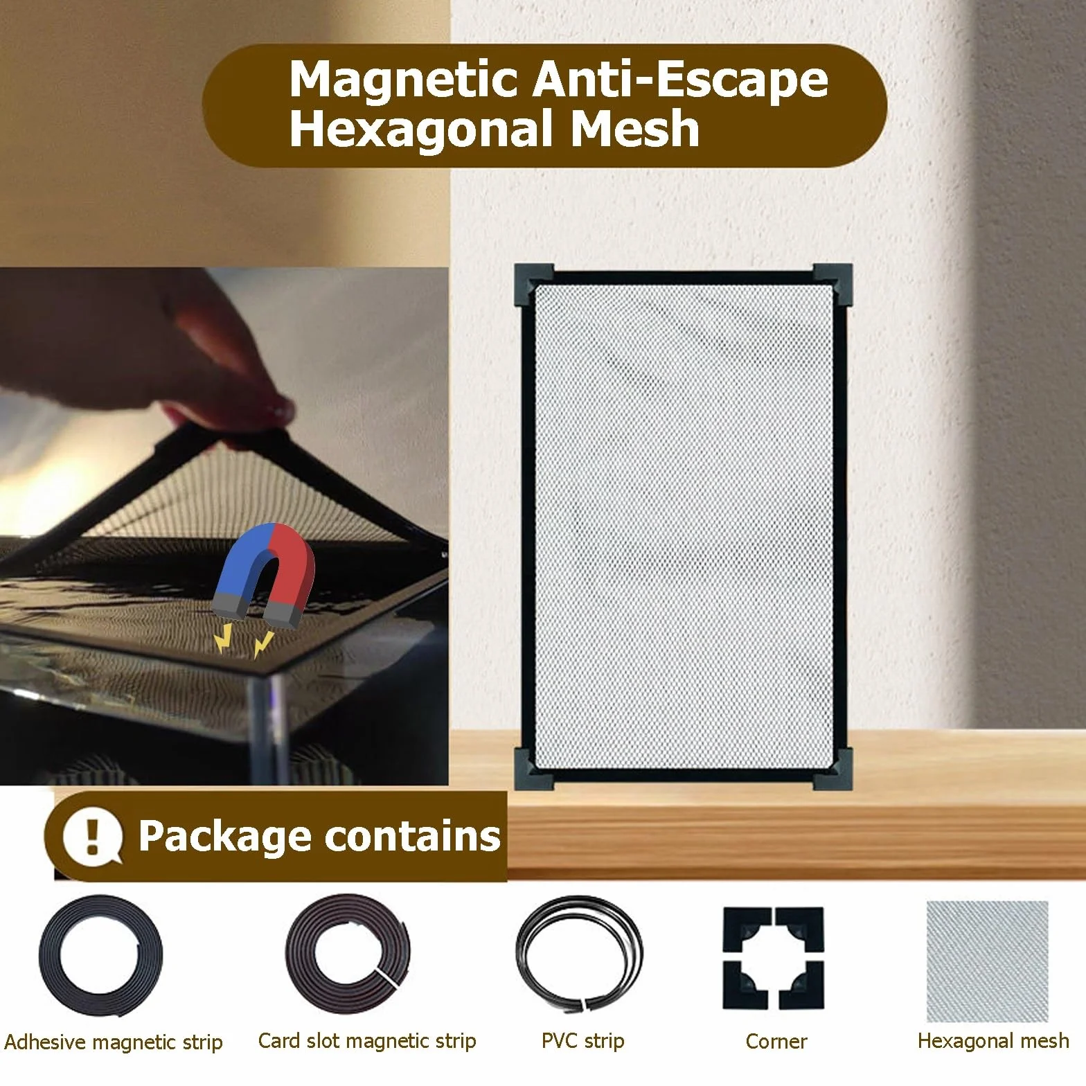 Coperchio Per Acquario Copertura Anti-Salto Magnetica DIY,Coperchio Di Terrario In Rete Su Misura,Coperchio Anti-Salto Per Acquario Tagliabile Ventilato E Trasparente