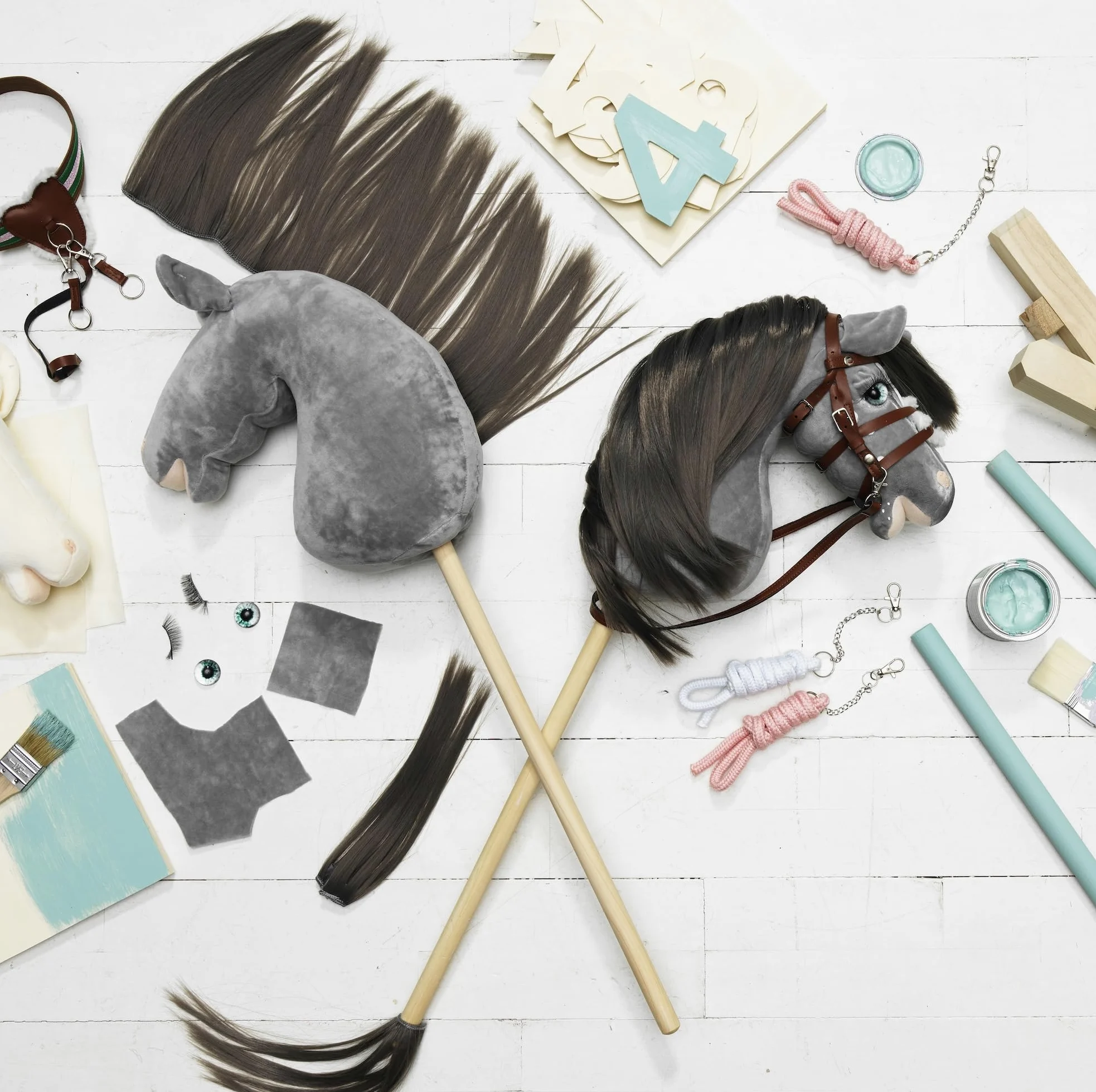 Panduro Hobby Horse | Redini | Accessori per cavalli | 120 cm | 3 paia