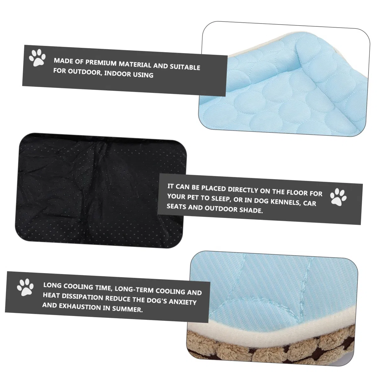 BESPORTBLE Tappetino Rinfrescante Per Cani e Gatti Cuscino Qualità Resistente e Facile Da Pulire Offre Comfort e Sollievo Termico Per Animali Domestici