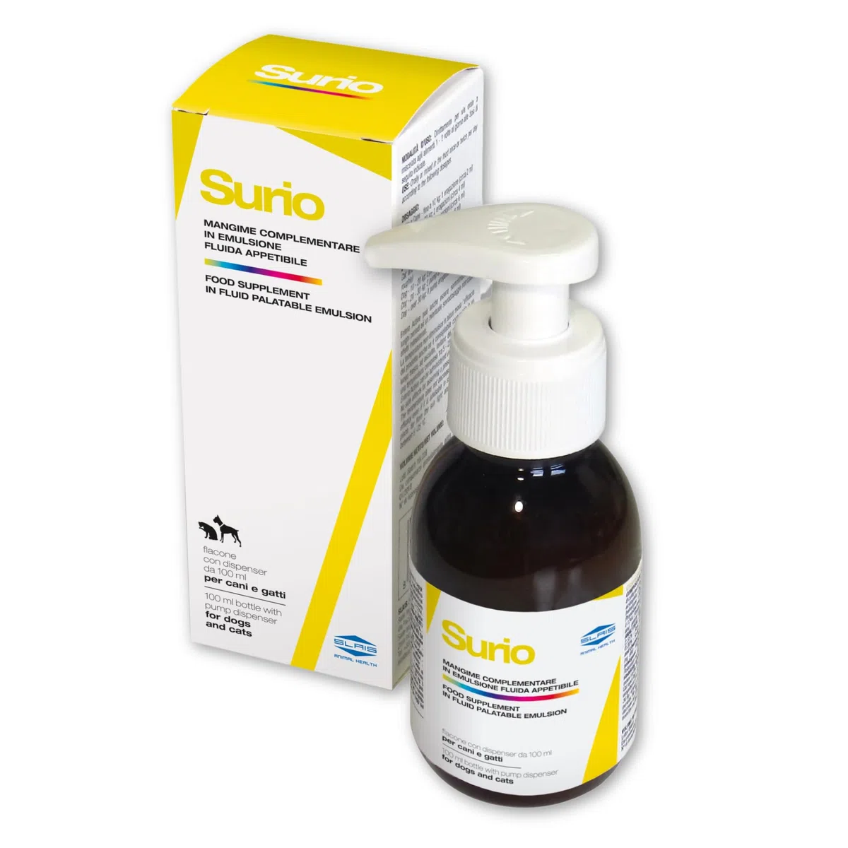 Surio Integratore Cani e Gatti 100ml - Supporto Benessere Urinario - Con Cranberry, Glucosamina, D-Mannosio - Vitamina C, Selenio - Estratti Vegetali, Urtica, Orthosiphon