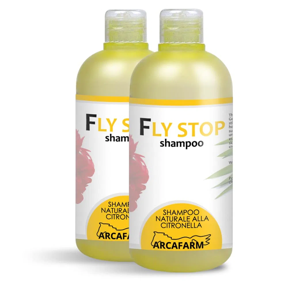 2 Pezzi Shampoo alla Citronella per Cavalli 500 ml Fly Stop, shampoo Repellente Naturale contro Insetti Pungenti Mosche Zanzare Tafani, per pulizia sporco ostinato di manto coda criniera