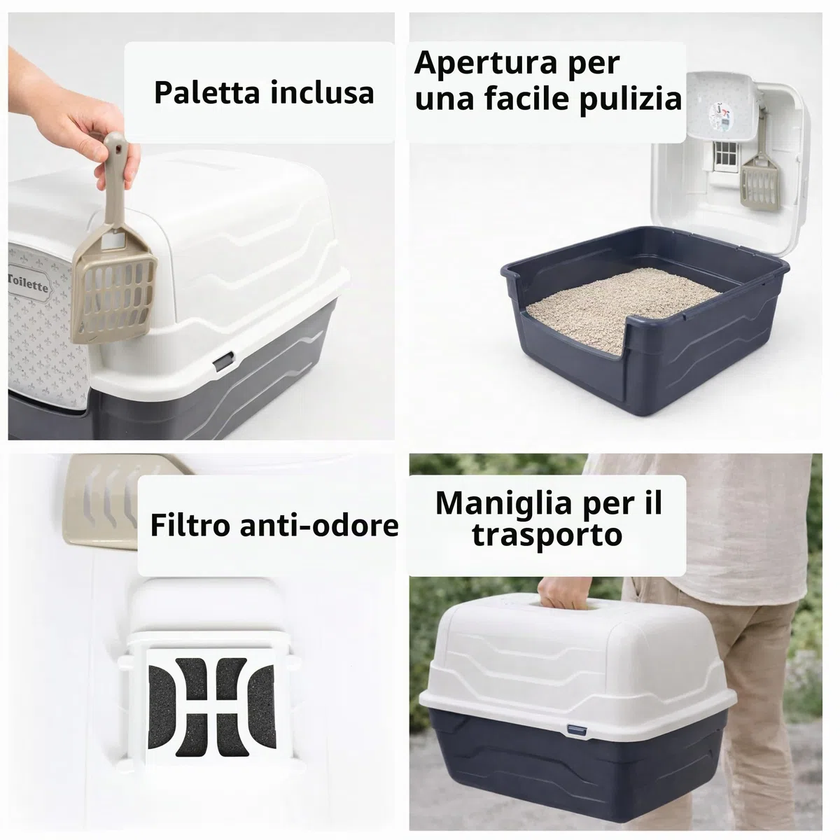 WC per gatti Aimé Casetta, 1,36 kg