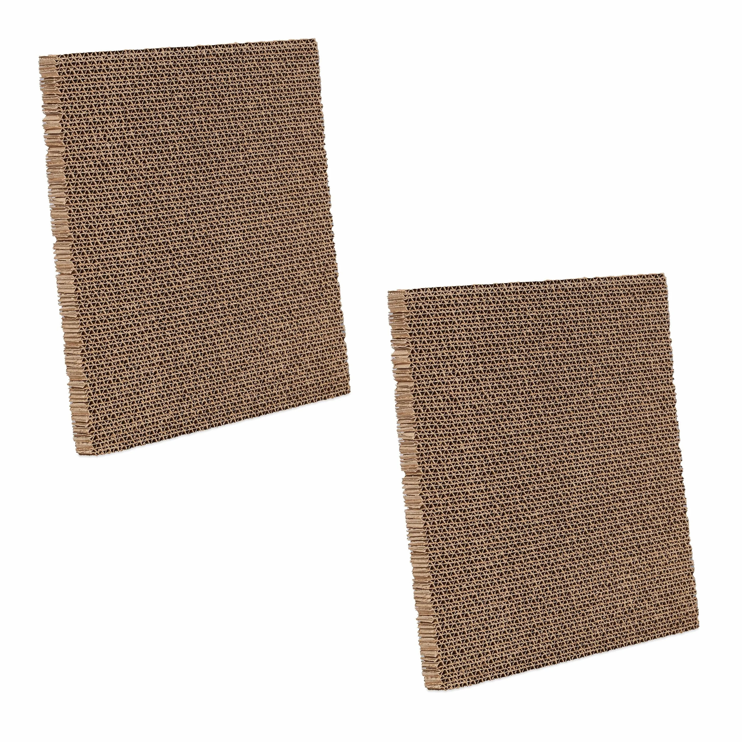 Relaxdays Casetta per Gatti, Cuccia di Cartone, Scatola Gioco Animali Domestici, Tiragraffi HLP 30x30x30,5 cm, Marrone