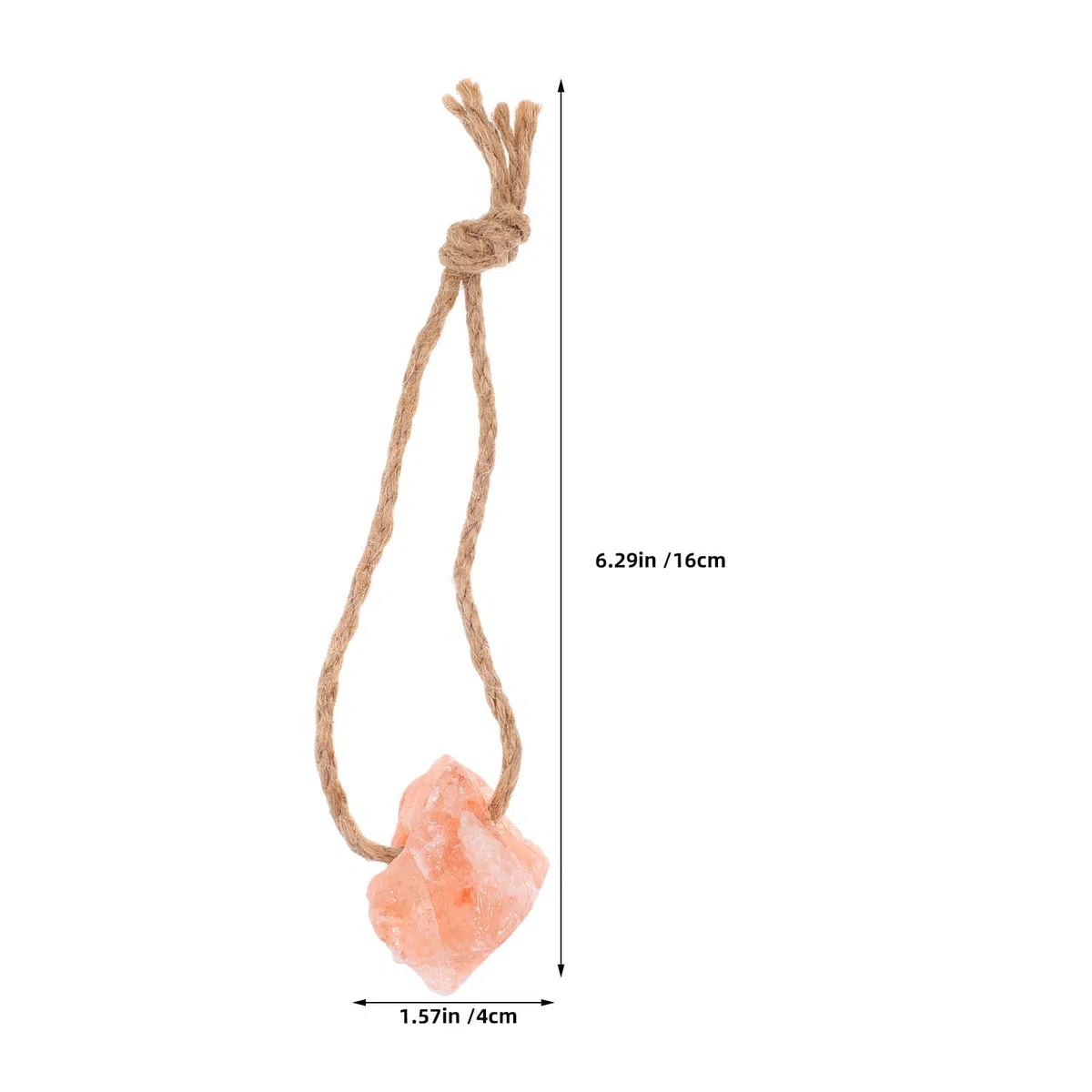 KICHOUSE 7 blocchi di sale minerale naturale su corda per l'alimentazione del bestiame (bovini, cervi, capre e altri animali da allevamento, circa 30-50 g)