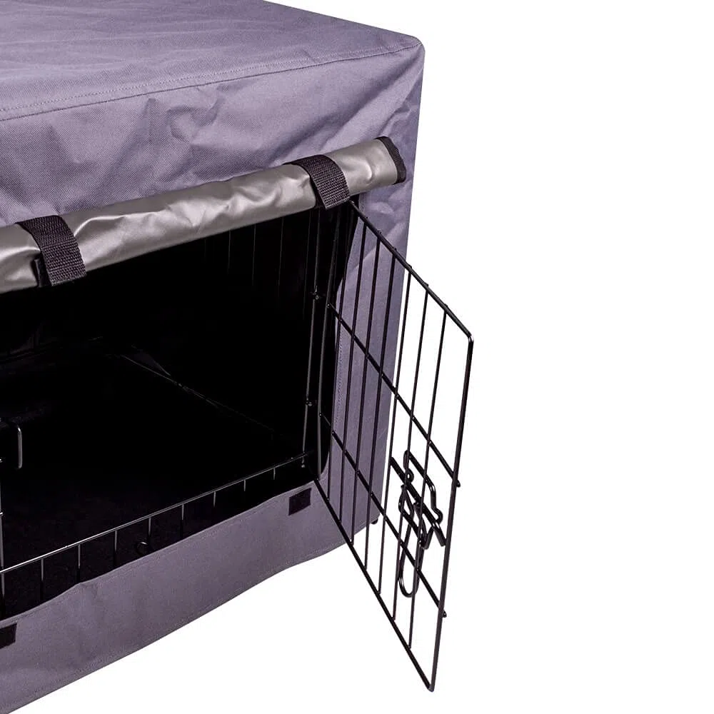 allpetsolutions Copertura per gabbia per cani con tempo tranquillo e resistente antivento impermeabile per cuccia per animali domestici, adatta alla maggior parte delle casse per cani da 42"
