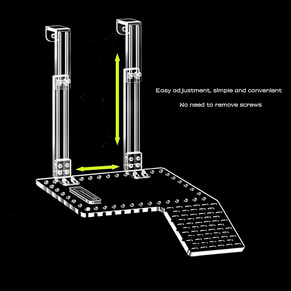 Piattaforma per Crogiolarsi per Tartarughe in Acrilico, Super Trasmissione della Luce, Habitat Con Ripiano da Arrampicata, Accessori (XL)