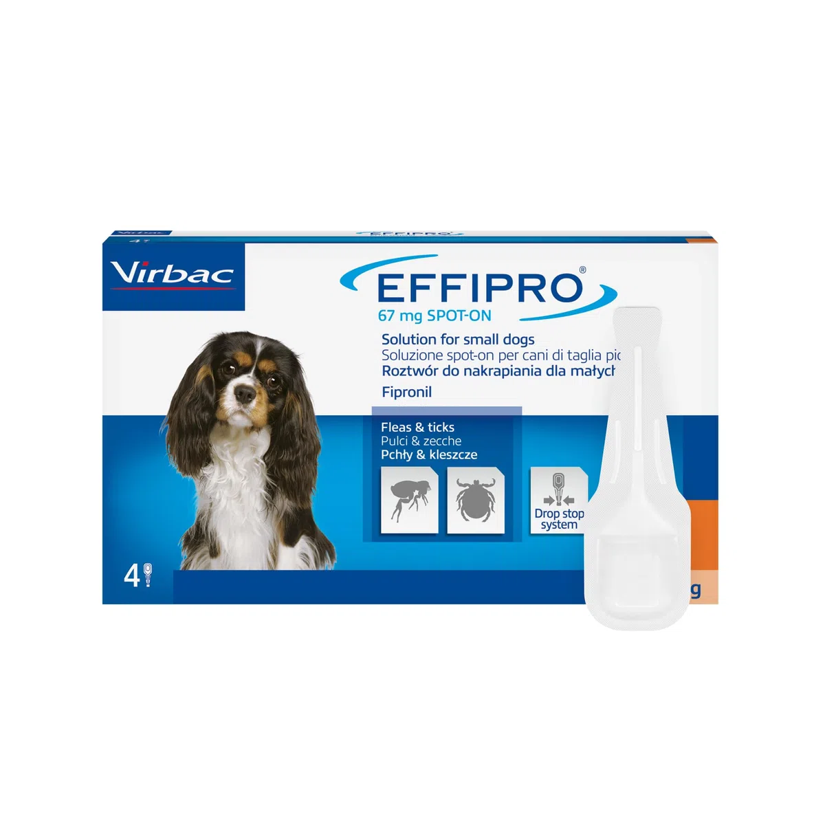 Virbac effipro dog- small 2-10 kg; confezione da 4 pipette