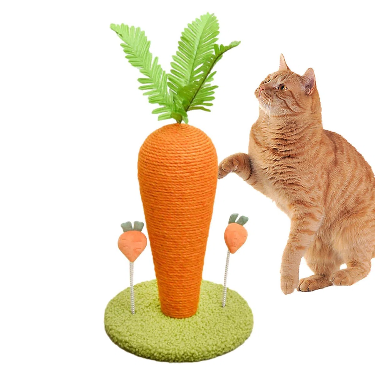 Tiragraffi per Gatti Indoor,Tiragraffi per Gatti a Forma di Carota | Simpatico tiragraffi per Gattini Tiragraffi Verticali per Gattini per Gattini Forniture per Giocattoli per Gattini