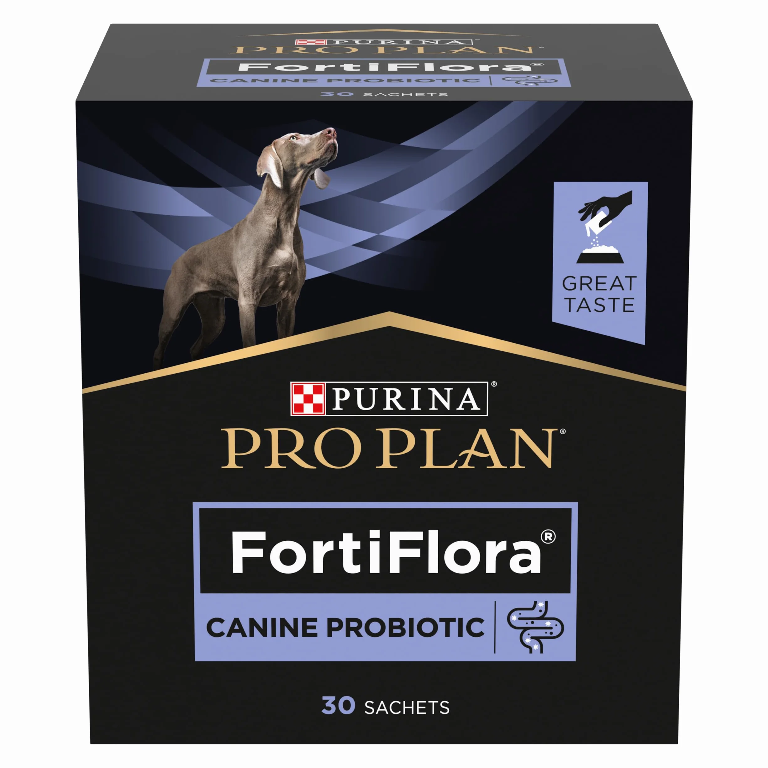 PURINA PRO PLAN Canine FortiFlora - Supplemento probiotico per cani, confezione da 30 bustine