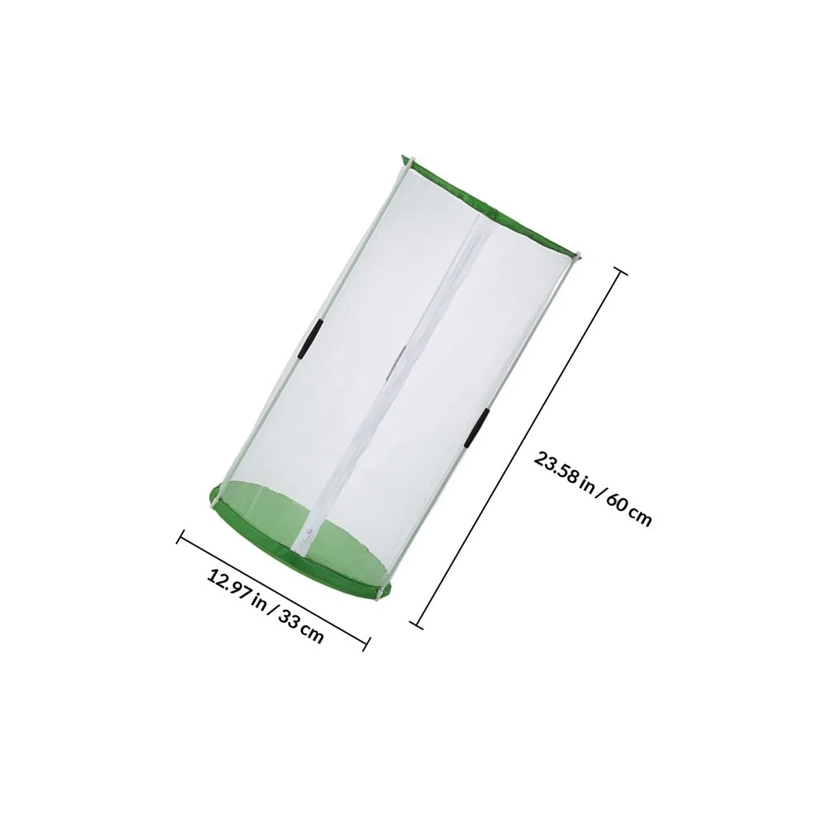 Gabbia di Allevamento per Farfalle Cilindrica Φ30×60 Cm in Rete Trasparente Cerniera Apribile, Habitat Portatile per Osservazione e Incubatrice per Insetti, Adatta per Spazi