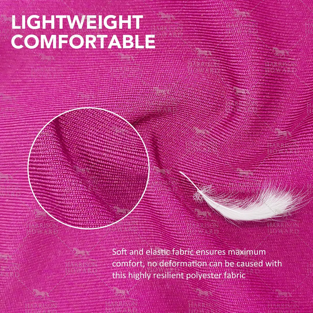 Harrison Howard Maschera antimosche per cavallo, con protezione UV, standard, per cavalli, rosa