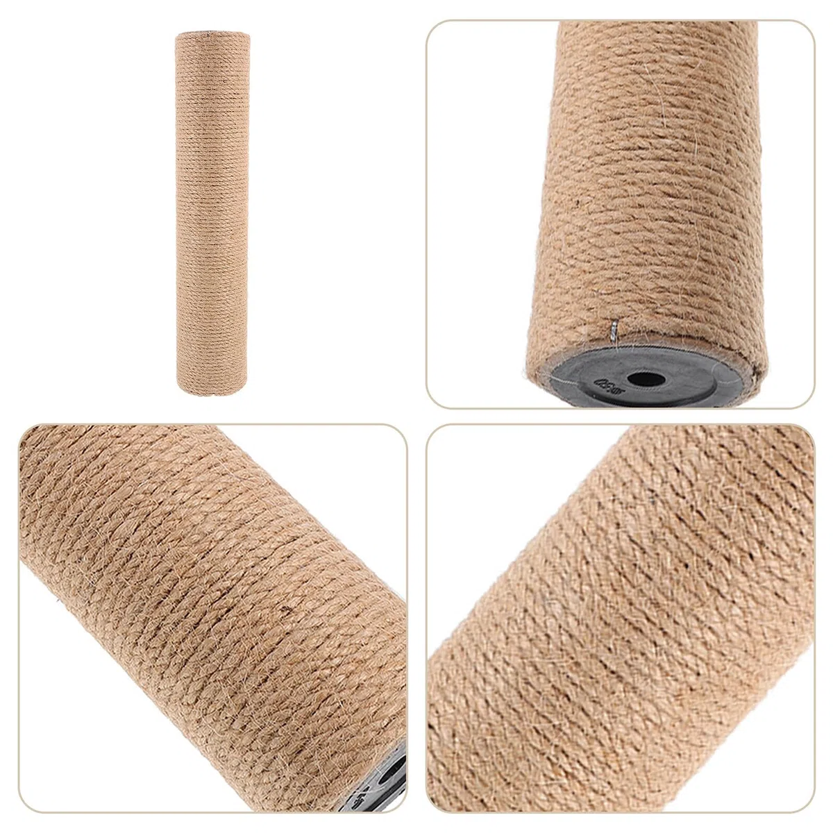 ORFOFE Ricambio Tiragraffi in Sisal per Angolo da 2 Unitá con Funzionalità DIY e Materiali ABS per Gatti da Interno per Favorire Artigli Forti