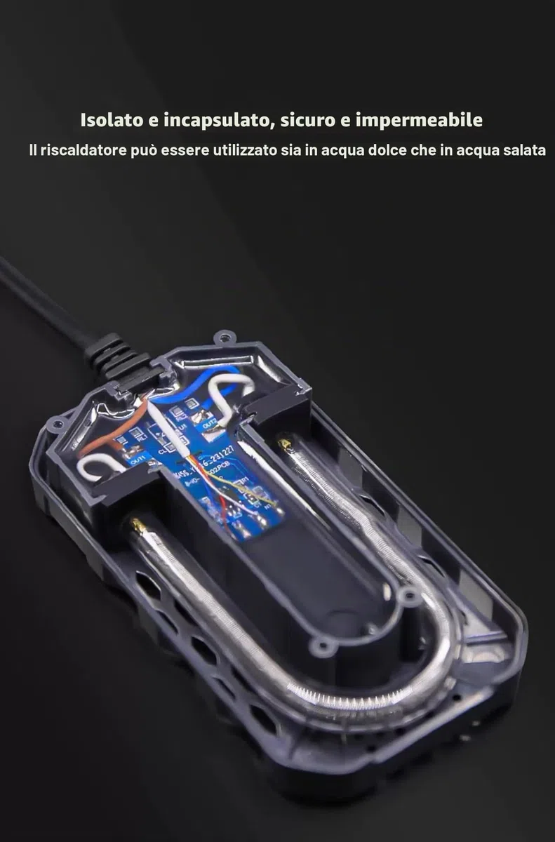 Riscaldamento per Acquario con Indicatore di Temperatura, Riscaldamento Eco, Regolabile, 25 W/50 W/100 W/150 W (Q-100 W)