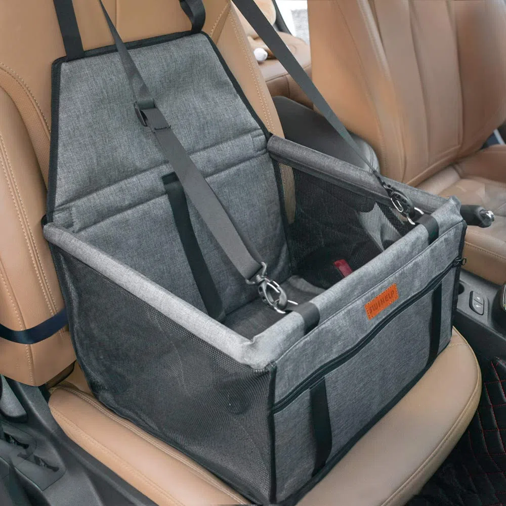 Seggiolino Auto per Cane, Trasportino Auto Borsa per Cani, Coprisedile Impermeabile per Proteggere Sedile di Automobile per Animali Domestici